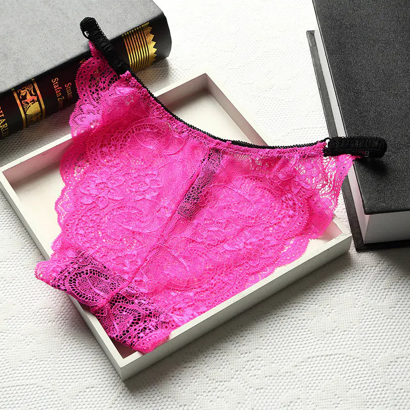 Lace Seamless T-Back Women's Cotton Low Waist Panties