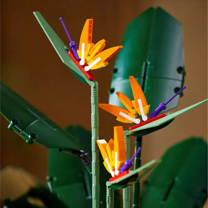 Cross-Border Compatible LEGO Bird of Paradise Planter Model