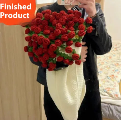 Handmade Rose Bouquet Blanket