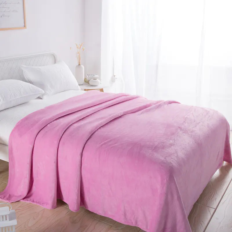 Cozy Coral Fleece Knee Blanket for Relaxation