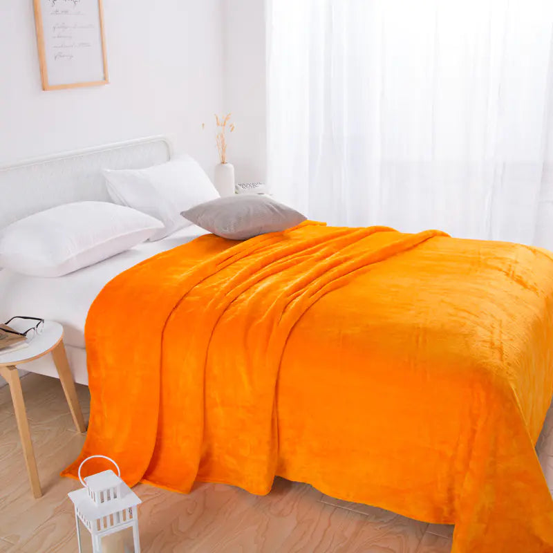 Cozy Coral Fleece Knee Blanket for Relaxation