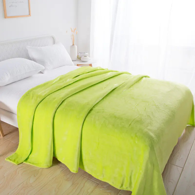 Cozy Coral Fleece Knee Blanket for Relaxation