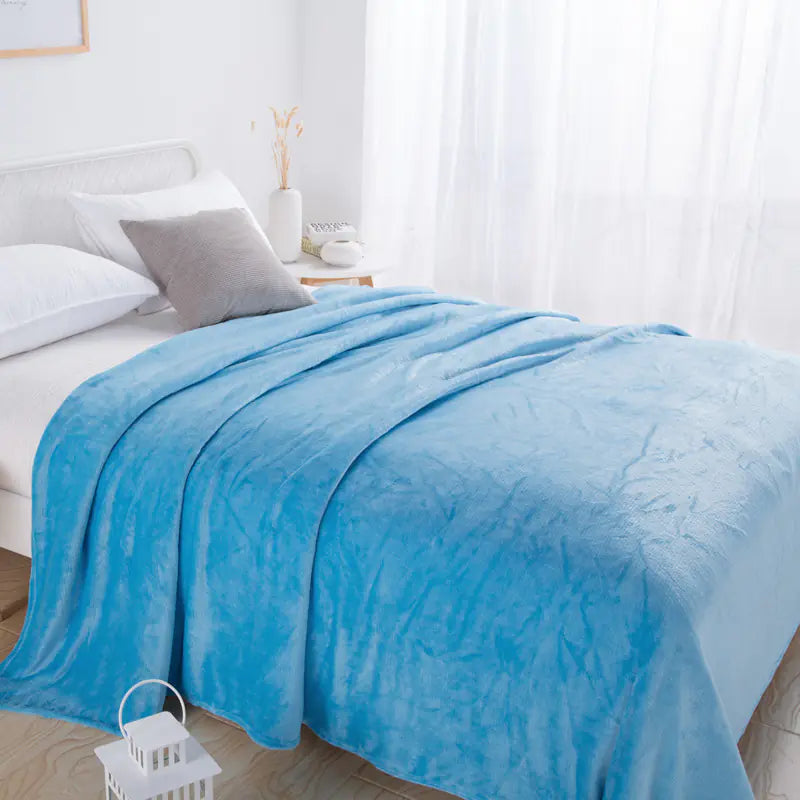 Cozy Coral Fleece Knee Blanket for Relaxation