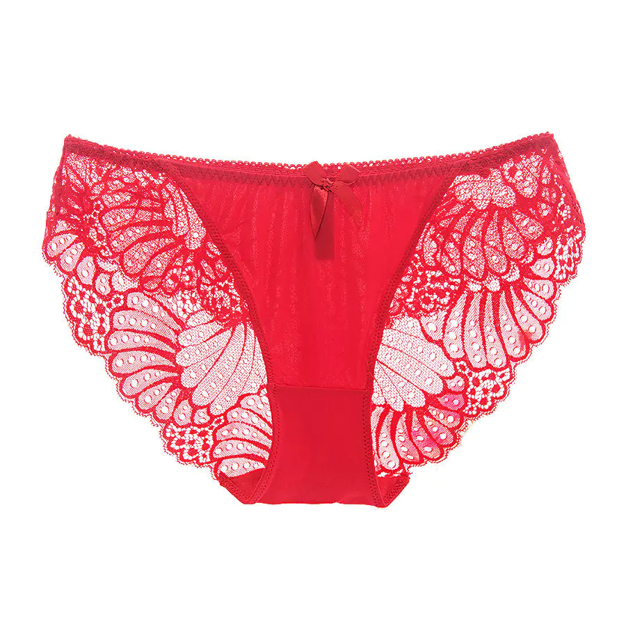 Low Waist Ice Silk Lace Panties - Sexy Temptation
