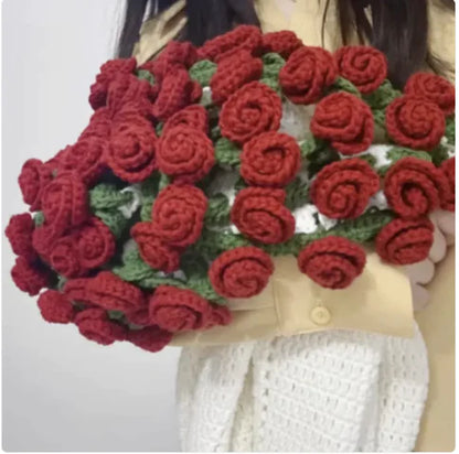 Handmade Rose Bouquet Blanket
