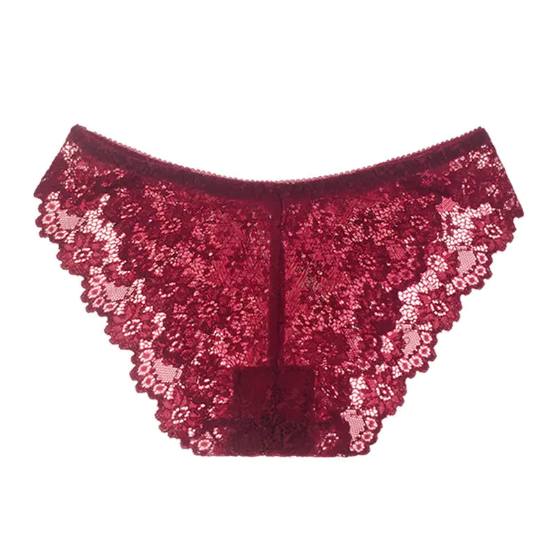 Luxury Women's Lace Triangle Panties - Sexy & Sheer