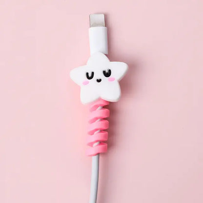 Cartoon Spiral USB Cable Protector and Organizer Bobbin