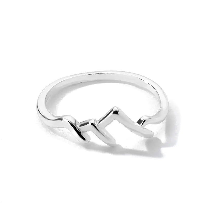 Simple Mountain Peak Creative Ring
