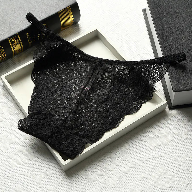 Lace Seamless T-Back Women's Cotton Low Waist Panties