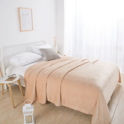 Cozy Coral Fleece Knee Blanket for Relaxation