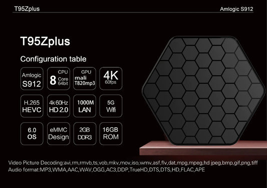 T95Z PLUS TV Box 3G/32G HD Network Player 7.1