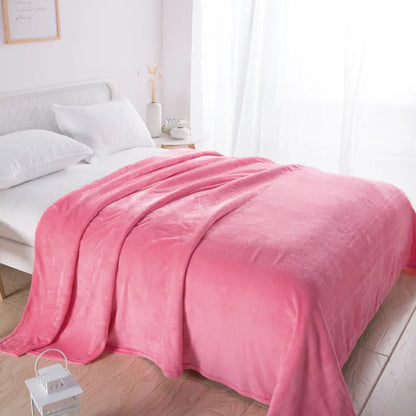 Cozy Coral Fleece Knee Blanket for Relaxation