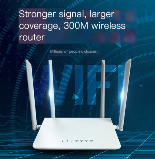 300Mbps High-Speed Home WiFi Router with 4 Antennas