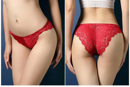 Luxury Women's Lace Triangle Panties - Sexy & Sheer