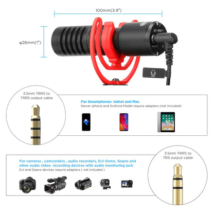 Professional Mini Condenser Microphone for PC & iPhone