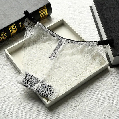 Lace Seamless T-Back Women's Cotton Low Waist Panties