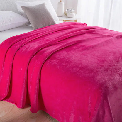 Cozy Coral Fleece Knee Blanket for Relaxation