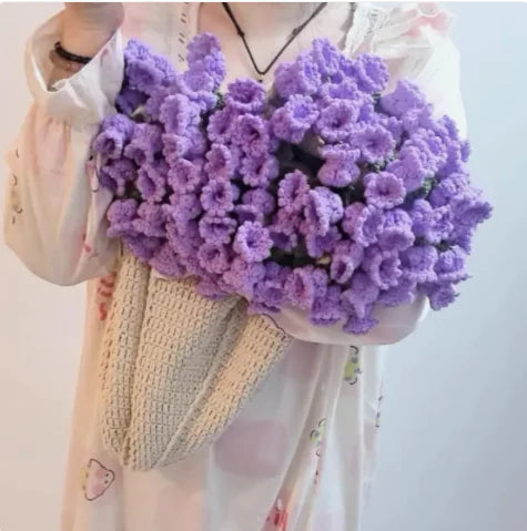 Handmade Rose Bouquet Blanket